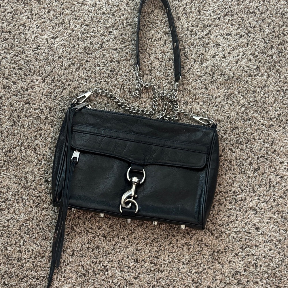 Rebecca Minkoff Black Leather Crossbody Bag